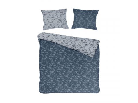 Pościel żakardowa 160x200 +2/70x80 spring blue cottonlove jacquard bawełna