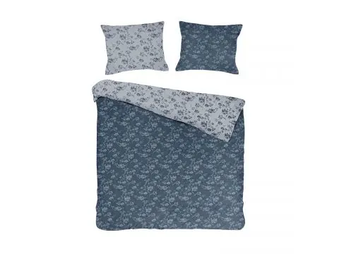 Pościel żakardowa 220x200 +2/70x80 spring blue cottonlove jacquard bawełna