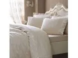 Ekskluzywna pościel satynowa z koronką Elegant Beige 200x220 Tivolyo Gipiure