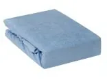Prześcieradło Frotte z gumką ciemno niebieskie 160x200 017