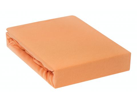 Prześcieradło Jersey z gumką łosoś  140x200   001