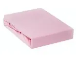 Prześcieradło Jersey z gumką jasnoróżowe 220x200 002 jasny róż