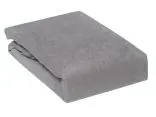 Prześcieradło Frotte z gumką - Ciemno Popielaty - 70x140 - 034 j - dla dziecka ciemny popiel
