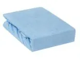Prześcieradło Frotte z gumką niebieski jasny 60x120 - dla dziecka 005