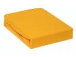 Prześcieradło Jersey z gumką żółte 120x200 006