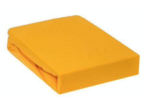 Prześcieradło Jersey  z gumką żółte  90x200    006 żółty