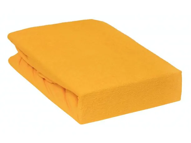 Prześcieradło Frotte z gumką żółte 90x200 006 żółty