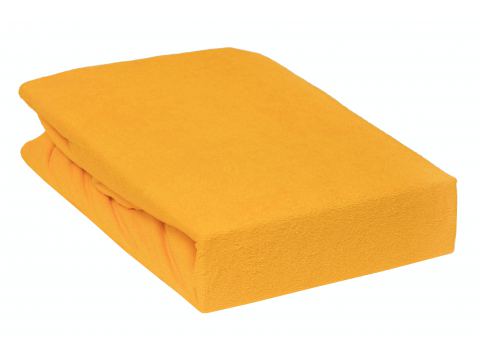 Prześcieradło Frotte z gumką żółte  160x200     006 żółty