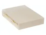 Prześcieradło Jersey z gumką krem jasny 120x200 007