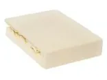 Prześcieradło Frotte z gumką krem jasny 140x200 007