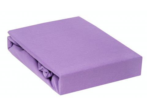 Prześcieradło Jersey z gumką fioletowe 140x200    008 fiolet