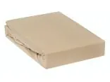 Prześcieradło Jersey z gumką beż jasny 160x200 015