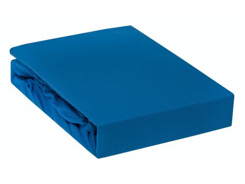 Prześcieradło Jersey z gumką szafirowe 140x200    010