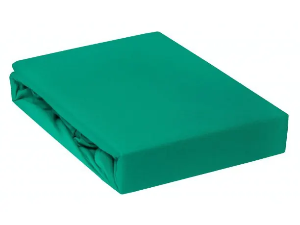 Prześcieradło Jersey z gumką zielone butelkowe 180x200 011