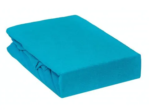 Prześcieradło Frotte z gumką turkusowe 120x200 012
