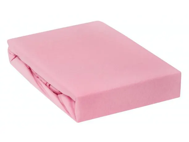 Prześcieradło Jersey z gumką ciemnoróżowe 220x200 013