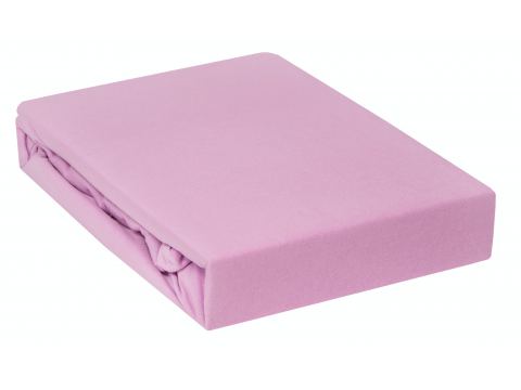 Prześcieradło Jersey z gumką wrzosowe  220x200 020 Prześcieradło Jersey z gumką wrzosowe  220x200 020
