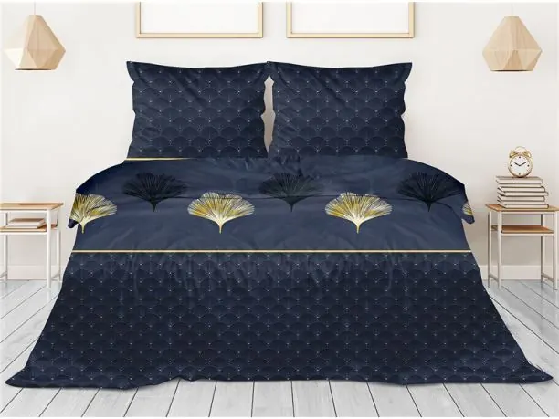 Pościel z satyny bawełnianej 140x200 + 70x80 Luna Greno Gold Line