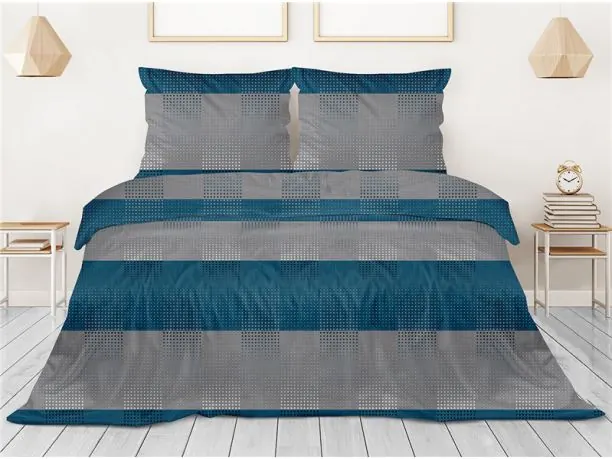 Pościel z satyny bawełnianej 220x200 + 2/70x80 - Nova - Greno Gold Line