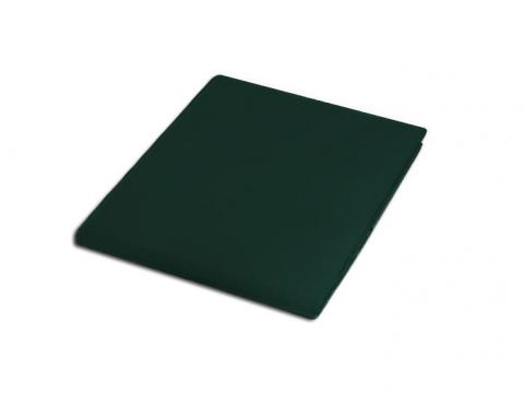 Prześcieradło satynowe 160x220 zieleń butelkowa 036 bez gumki