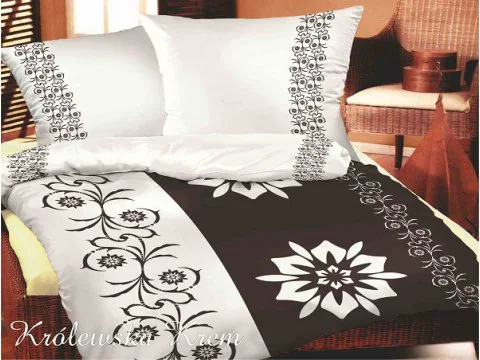 Pościel bawełniana Bielbaw Królewska Krem 220x200 Greno