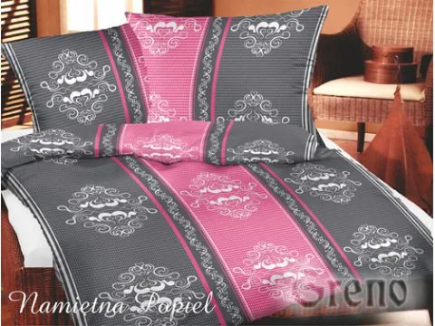 Pościel bawełniana Namiętna Popiel 220x200 Bielbaw