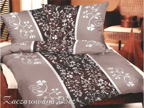 Pościel bawełniana Zaczarowana Beż 220x200 Bielbaw