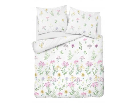 Pościel Flanelowa 220x200 wz 4146 A kwiaty na łączce