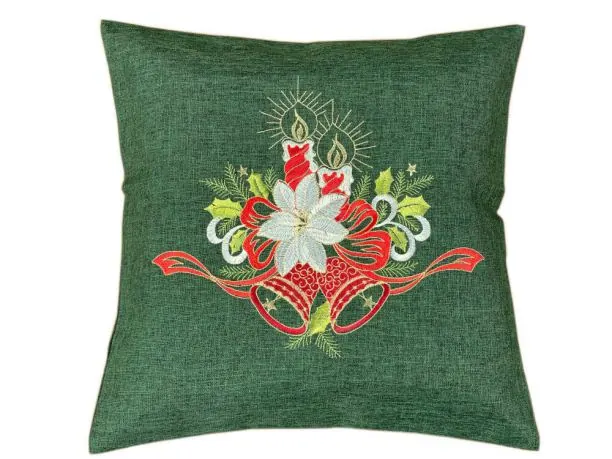 Poszewka dekoracyjna 40x40 stroik int 5766 - 1 szt Boże Narodzenie