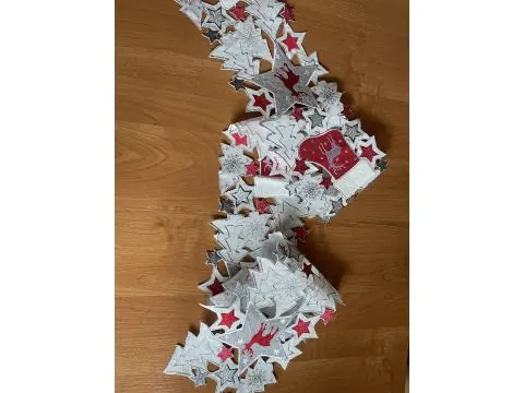 Bieżnik świąteczny biały 20x160 cm Choinka Renifer Boże Narodzenie