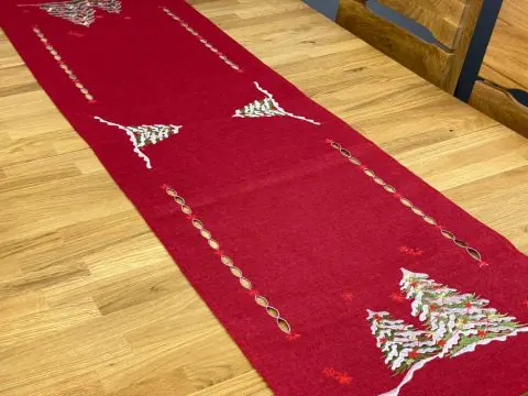 Bieżnik Świąteczny w Choinki 40x140 cm na Boże Narodzenie