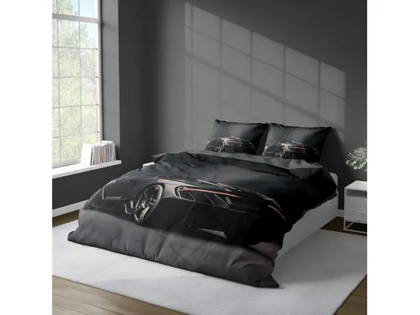 Pościel satynowa 160x200 +2/70x80 z mikrowłókna magic collection 4168 a 3D Lambo