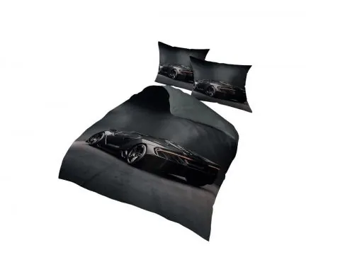 Pościel satynowa 160x200 +2/70x80 z mikrowłókna magic collection 4168 a 3D Lambo