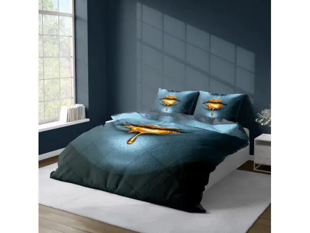 Pościel satynowa 160x200 +2/70x80 z mikrowłókna magic collection 4181 a 3D usta