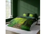 Pościel satynowa 160x200 +2/70x80 z mikrowłókna magic collection 4191 a 3D nostalgia