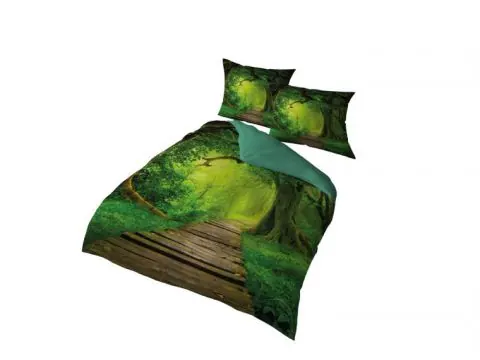 Pościel satynowa 160x200 +2/70x80 z mikrowłókna magic collection 4191 a 3D nostalgia