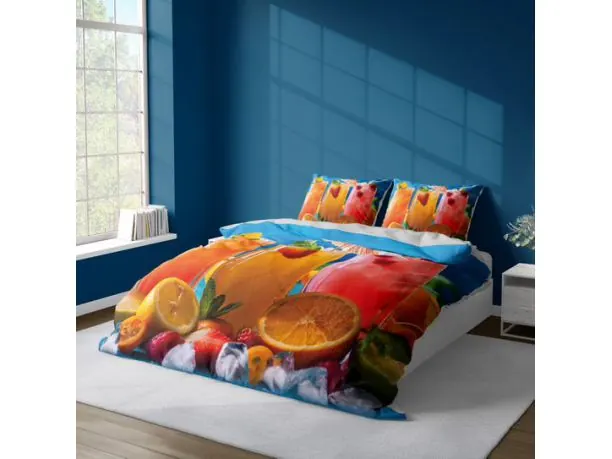 Pościel satynowa 160x200 +2/70x80 z mikrowłókna magic collection 4213 a 3D exotic