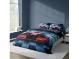 Pościel satynowa 160x200 +2/70x80 z mikrowłókna magic collection 4217 a 3D bolid