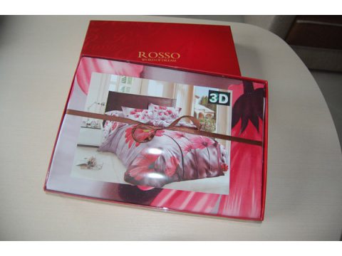 Komplet pościeli satynowej 160x200 Rosso 3D wzór 015 Komplet pościeli satynowej 160x200 Rosso 3D wzór 015