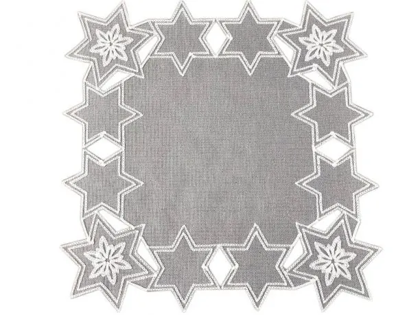 Serwetka świąteczna szara gwiazdka 30x30 cm int 1194 boże narodzenie 1 szt
