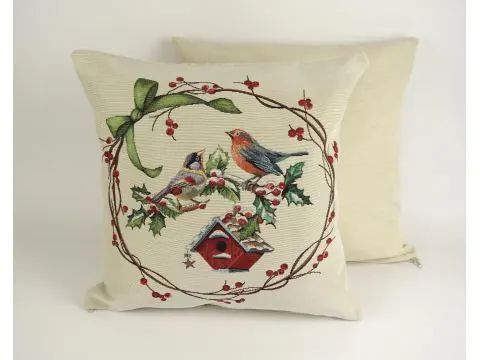 Poszewka dekoracyjna gobelinowa kolorowe ptaszki nr 248 SlodkieSny 45x45 cm gobelin