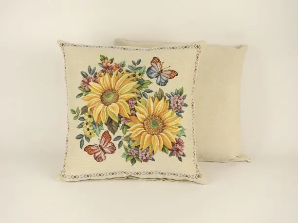Poszewka dekoracyjna gobelinowa słoneczniki nr 42 SlodkieSny 45x45 cm gobelin