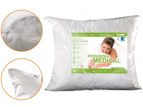 Poduszka antyalergiczna AMW MEDICAL 50x70 z zamkiem – zdrowy sen