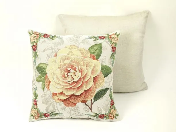 Poszewka dekoracyjna gobelinowa herbaciana róża nr 08 a SlodkieSny 45x45 cm gobelin