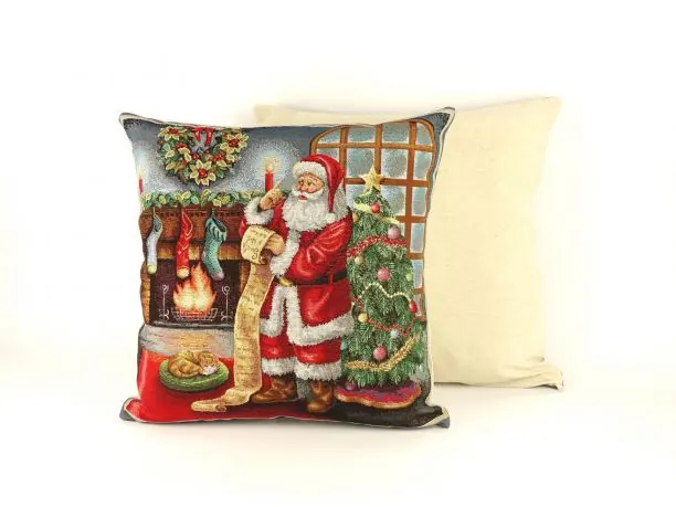 Poszewka świąteczna gobelinowa mikołaj nr. 283 SlodkieSny 45x45 cm gobelin