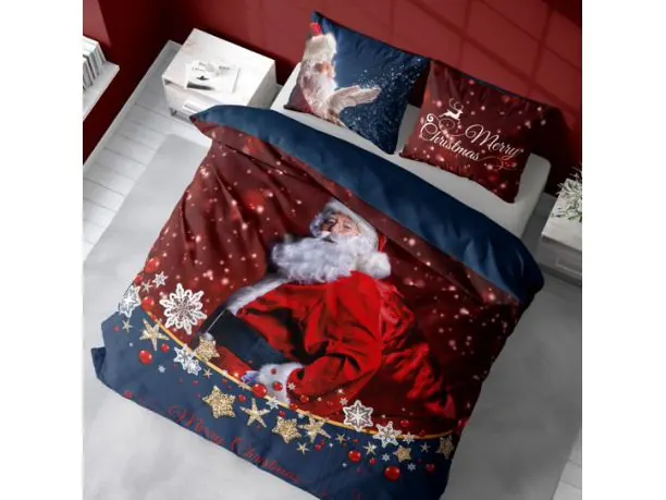 Pościel z bawełny 220x200 4261 A mikołaj Holland holenderska świąteczna