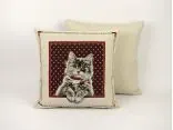 Poszewka dekoracyjna gobelinowa Kot SlodkieSny 45x45 cm gobelin kotek w ramce