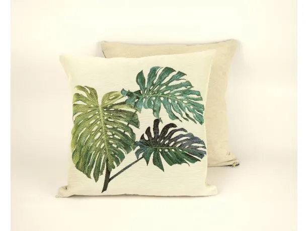 Poszewka dekoracyjna gobelinowa nr. 148 SlodkieSny 45x45 cm gobelin liście monstery nr 1