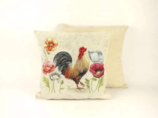 Poszewka wielkanocna gobelinowa kogucik SlodkieSny 45x45 cm gobelin