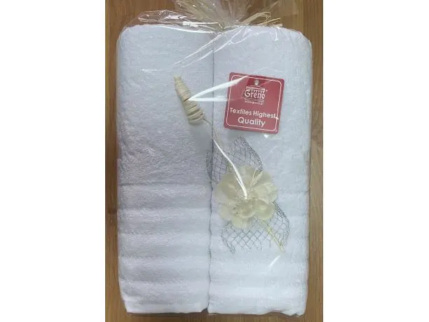 Komplet ręczników Alexa 2/70x130 upominek biały